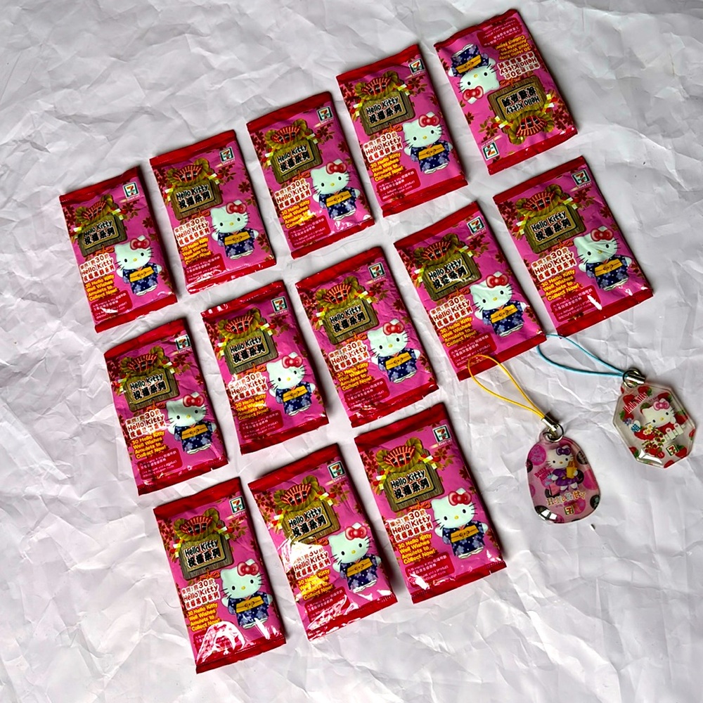 Hello Kitty phone charms set of 15